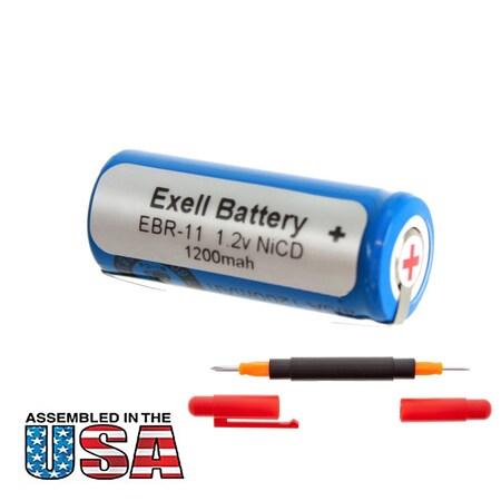 Exell Battery Razor Battery For Norelco 4604X, 4604, 13810611, 3605X/A, 4605X EBR-11